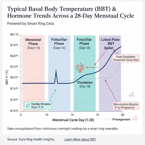Smart ring fertility tracking Curve