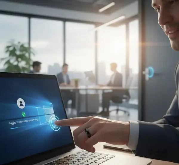 corporate smart ring authentication